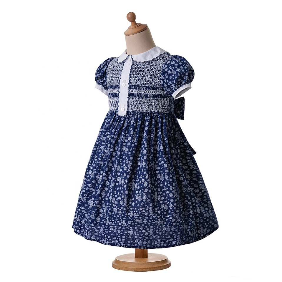 Wholesale Pettigirl Children Girls Smocked Dresses Clothing for Exclusive Style 2-12Y 1BAG=1PCS