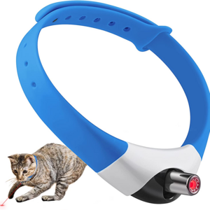 New USB Rechargeable Wearable Laser Collar Cat Toy Led Light Interactive Toy Laser Toy