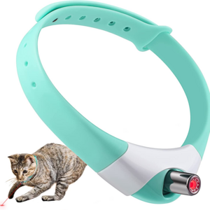 Automatic Rotating Cath Training Pet Toy Interactive Usb Charge Electric Cat Laser Collar Toy Pointer