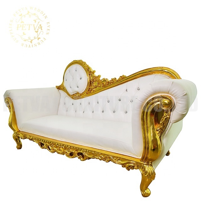 Beautiful loveseat  throne chair double wedding chairs for bride and groom sofa chair for event used