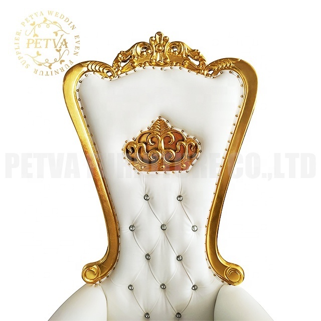 Wholesale wooden white cheap king throne chair rental chairs high back luxury for wedding used