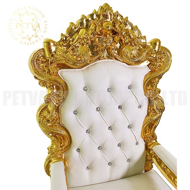 Luxury lion king throne chair party chairs and tables bridal sofa  for event used