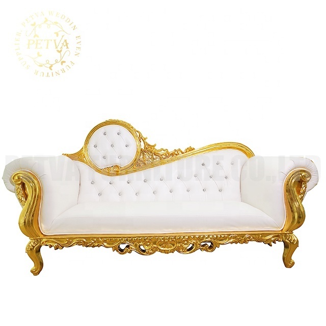 Beautiful loveseat  throne chair double wedding chairs for bride and groom sofa chair for event used