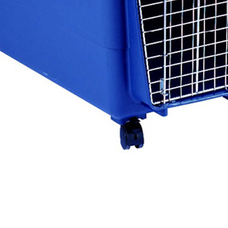 Big Size Portable Plastic Pet Air Carrier Travel Crate Airline Approved Cats Dogs Transport Box With Wheels