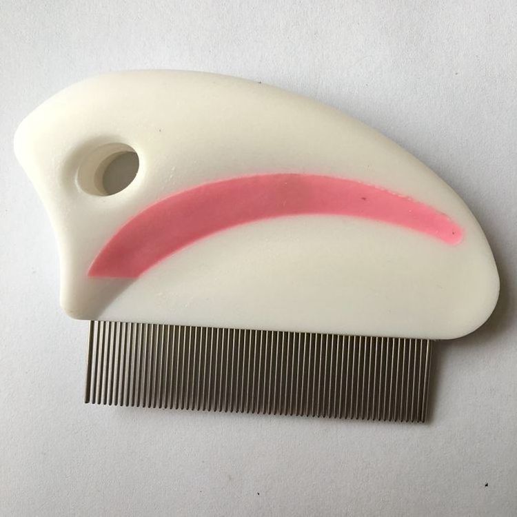 Pet dogs cats remove the flea comb straight row dense feet clean flea beauty comb puppies lice comb