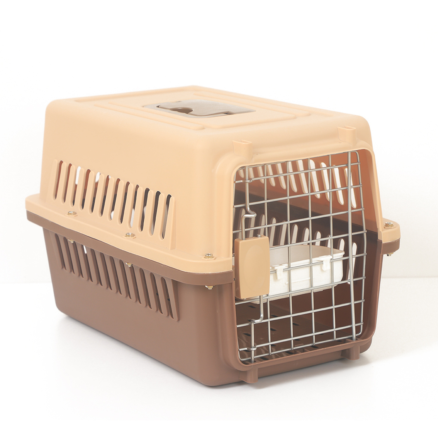 PAKEWAY Outdoor Pet Kennel Travel Pet Carrier Hard Sided Dog and Cat Carrier