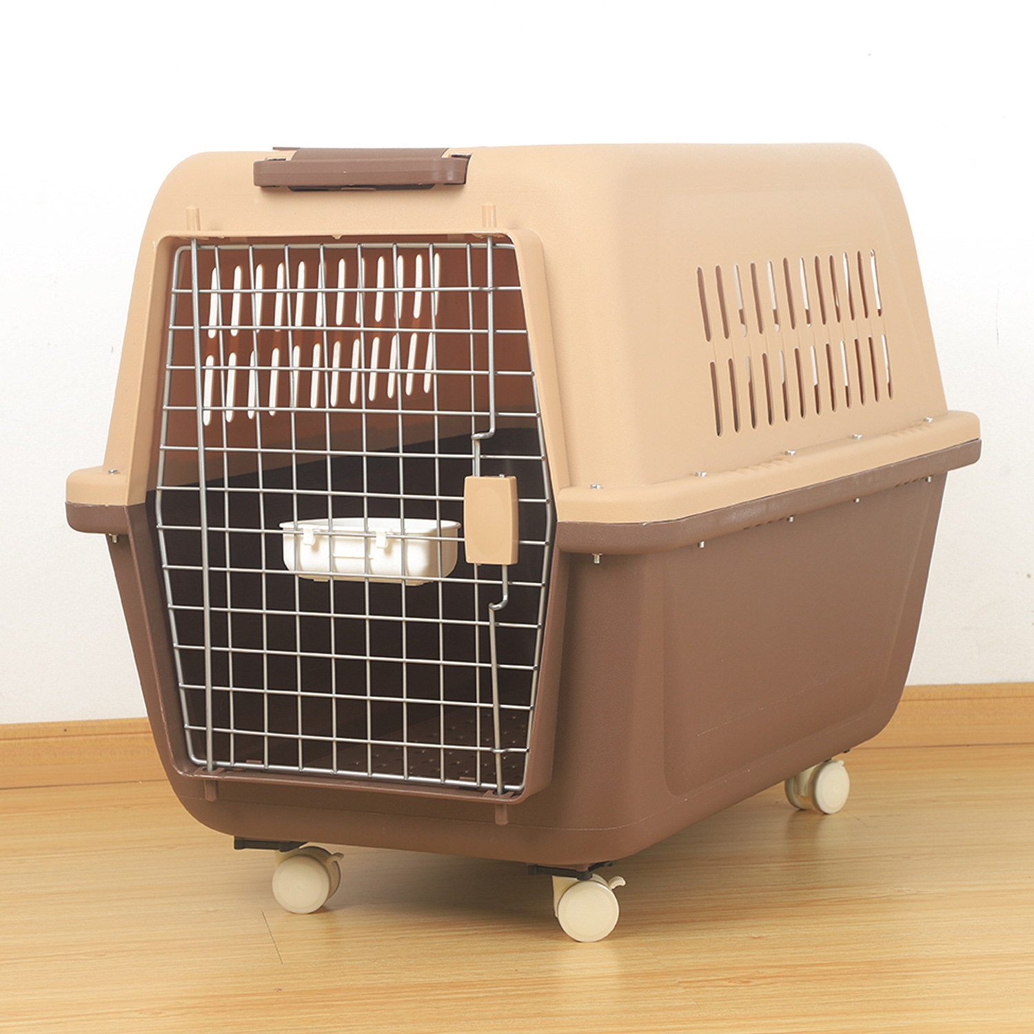 PAKEWAY durable portable pet cat box house colorful pet travel carrier plastic pet cages carriers