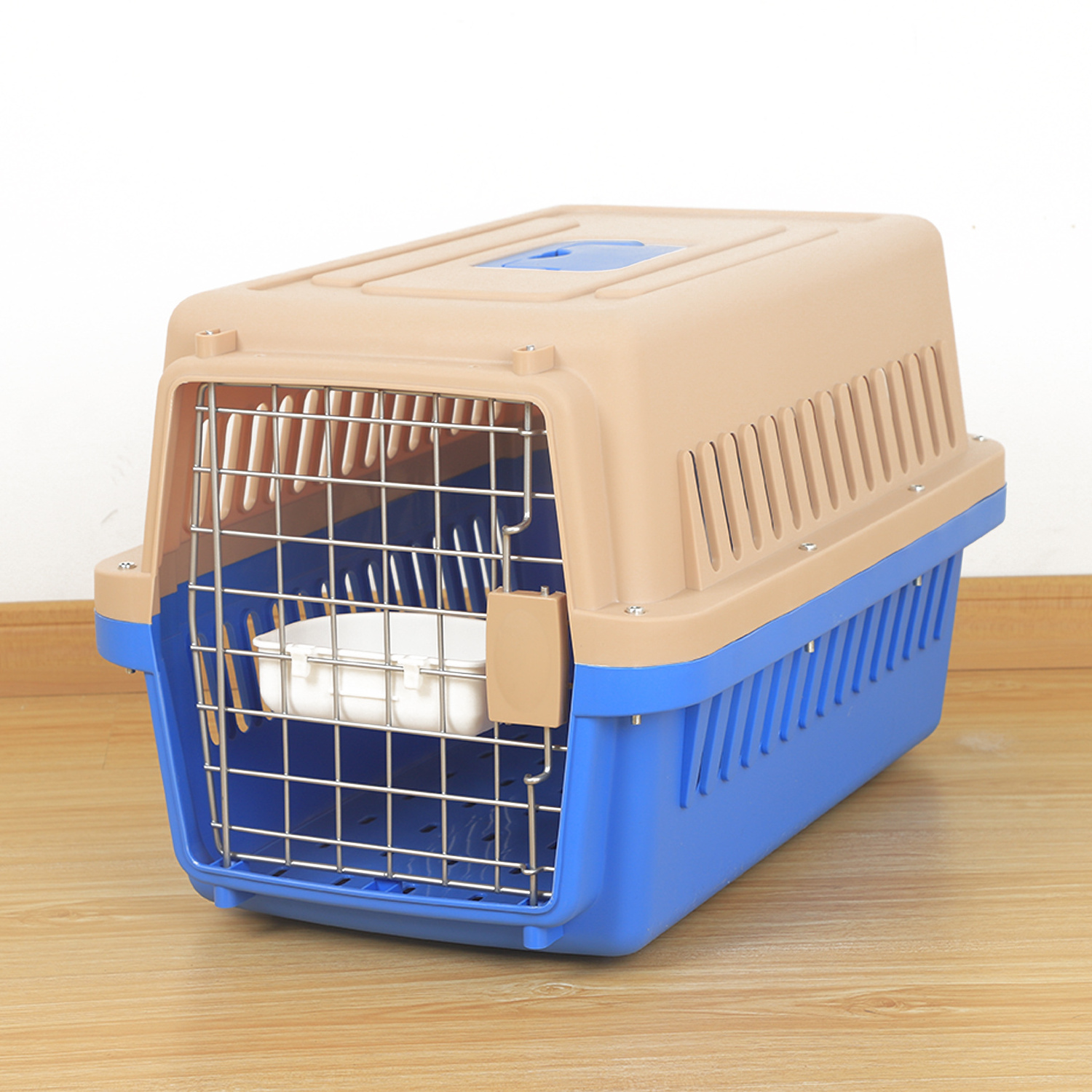 PAKEWAY durable portable pet cat box house colorful pet travel carrier plastic pet cages carriers