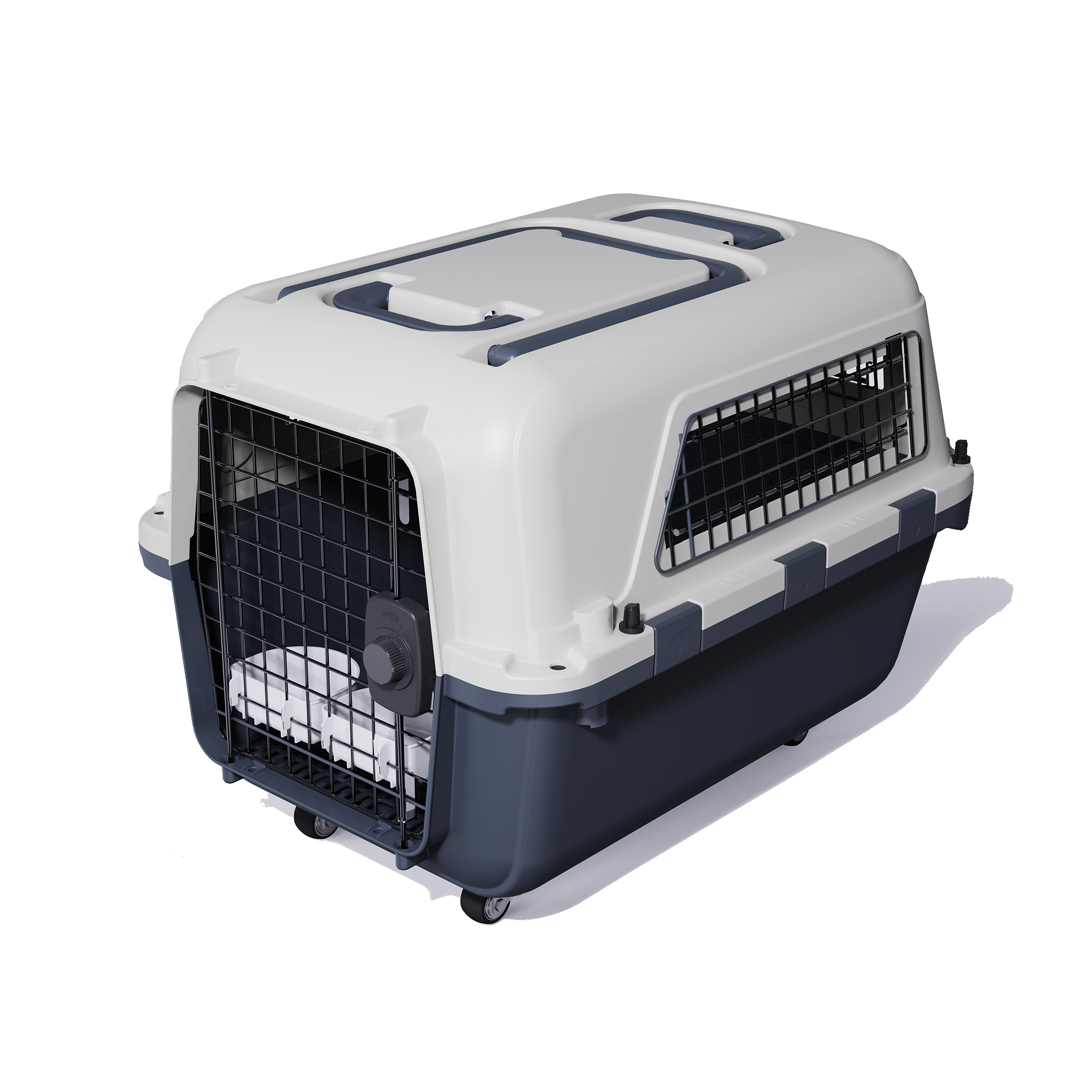 PAKEWAY Cat carrier with Sunroof Breathable portable air carrier Portable travel pet carrier