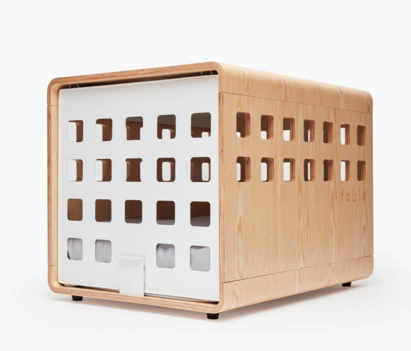 2022 Best-selling Dog Crate Sliding Barn Door Furniture Eco-friendly Sexy Carton Box Dog House Print Wooden Dog Kennel Windproof