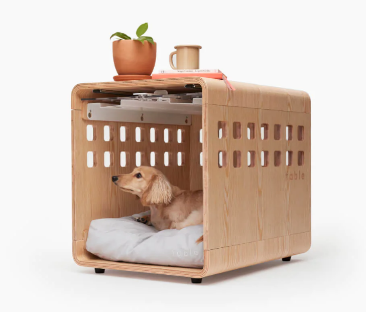 2022 Best-selling Dog Crate Sliding Barn Door Furniture Eco-friendly Sexy Carton Box Dog House Print Wooden Dog Kennel Windproof