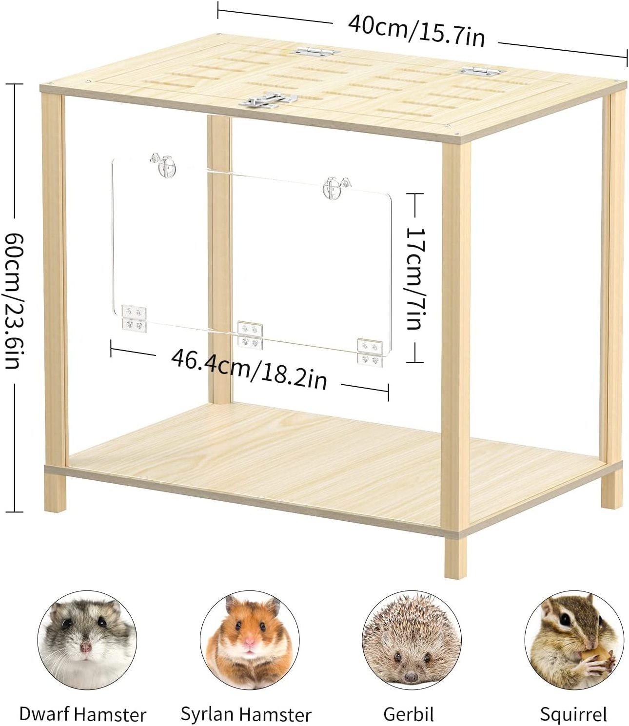 2022 latest Amazon best-selling Syrian dwarf hamster mouse small animal natural wooden hamster cage