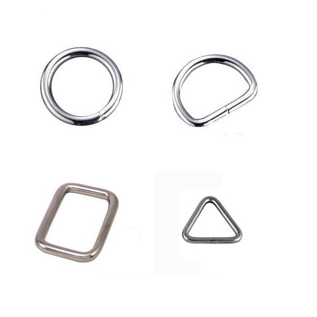 Durable Hardware Stainless Steel Metal O D Oblong Triangle Ring