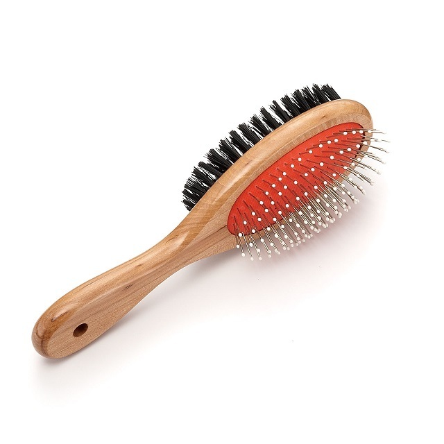 Wholesale Pet Animal Comb Grooming Tools Pin And Bristle Double Side Professional Long Hair Cat And Dog Brush