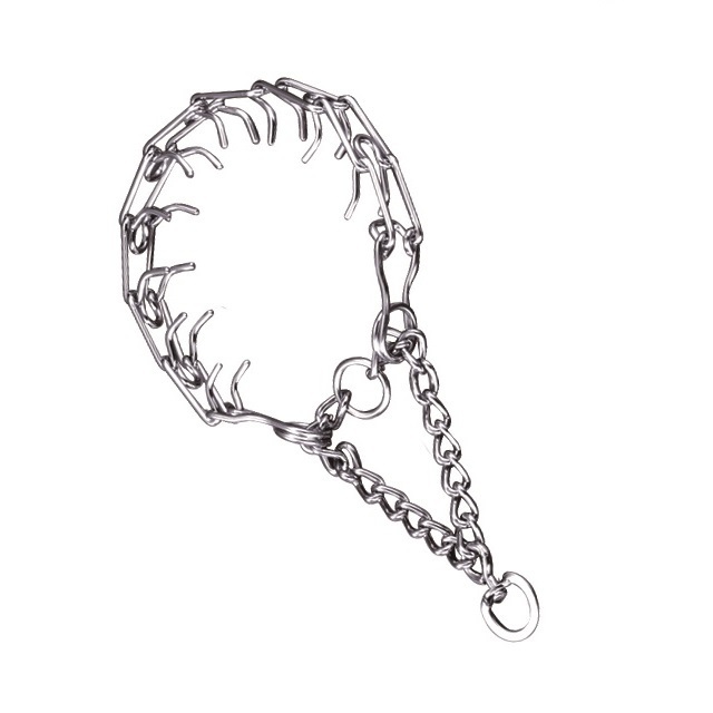 Pet Product Steel Swivel Spike Dog Chain Training Adjustable Prong Collar