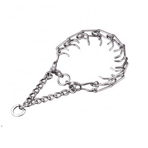 Pet Product Steel Swivel Spike Dog Chain Training Adjustable Prong Collar