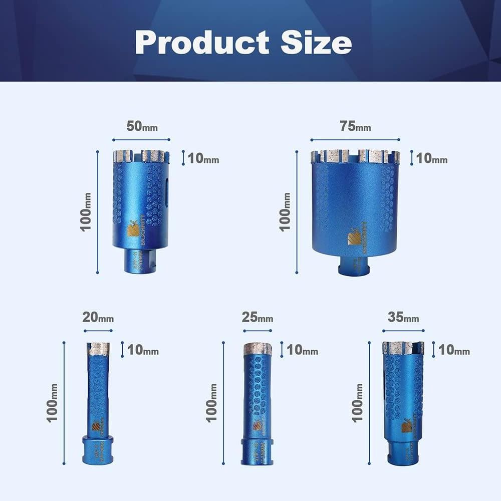 PEX M14 Thread Porcelain tile Marble Core Drill bits hole saw Drilling cutter Diamond drill bit