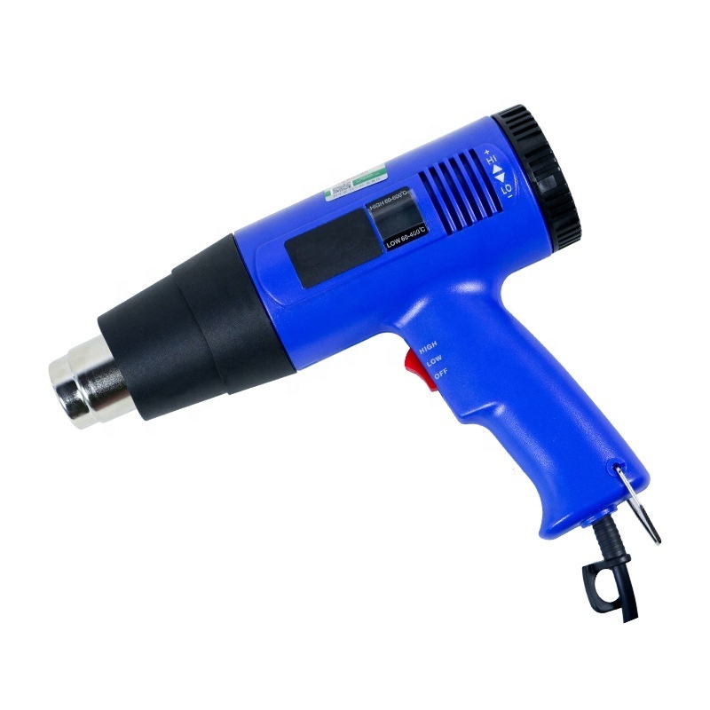 PEXCRAFT Hot Air Gun 1800W Adjustable Temperature Digital Display Heat Gun for Shrink Wrap