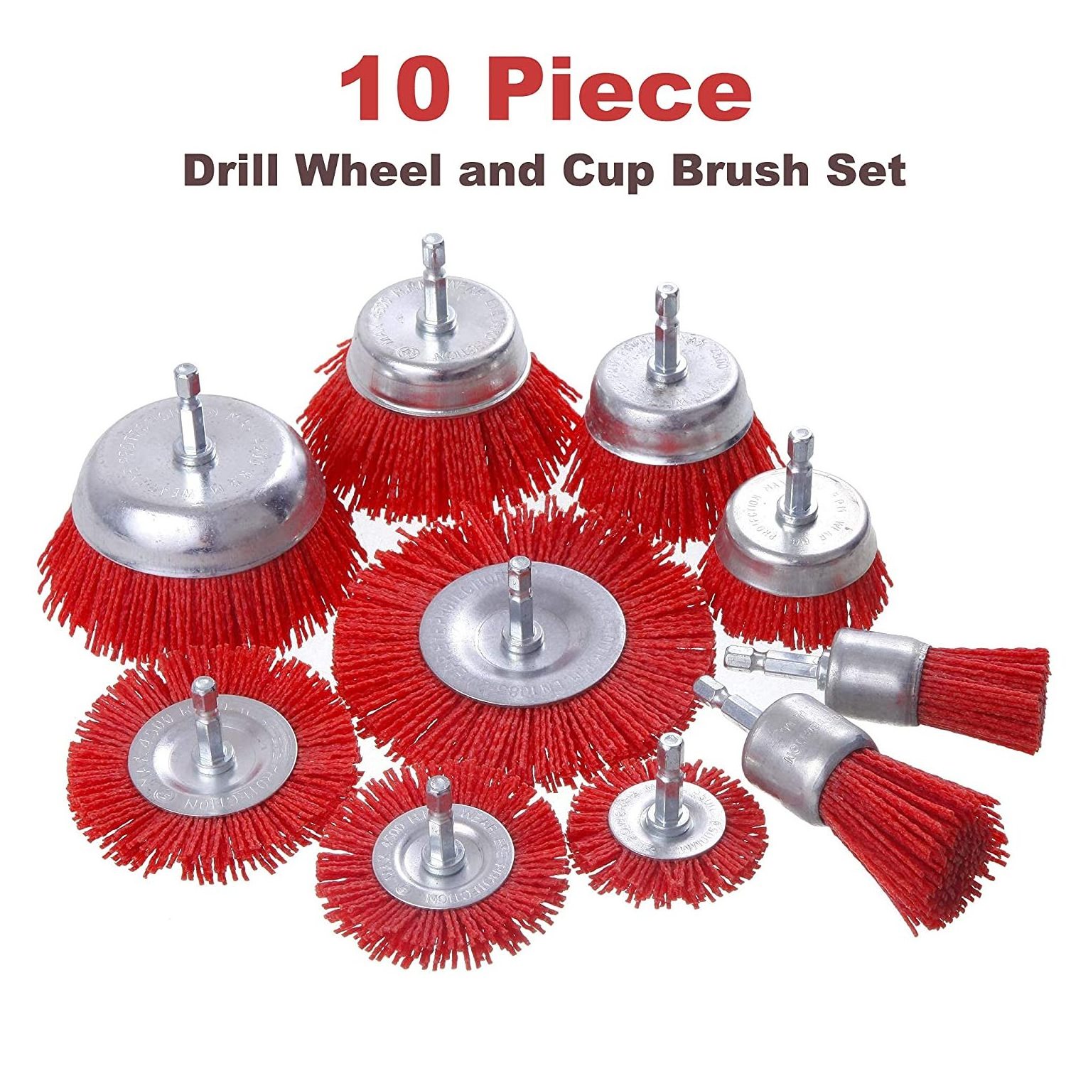 PEXCRAFT High Quality Stainless Steel Wire Strip Brush Paint Nylon Bristle Brushes Nylon Brush Filament