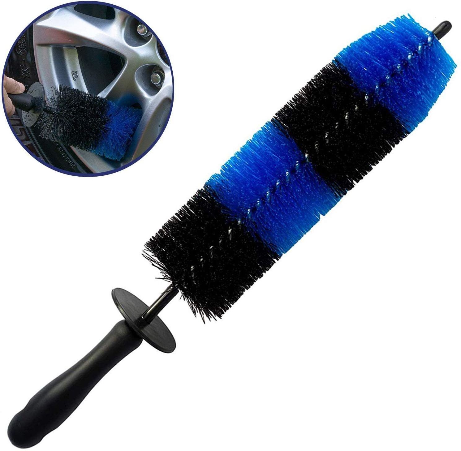 PEXCRAFT Soft Bristle Long Auto Motorcycle Bicycle Car Care & Cleanings Master Rim Tire Detailing Brush Car Wheel Brush