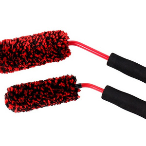 PEX Microfiber Wheel Rim Hub Detailing Brush For Auto Car Detailing Wheel Brushes With PP Handle