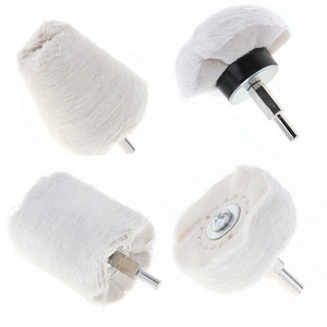 For Stainless Steel Metal Polishing Disc Hot sale 4 pcs set White Polishing Loose Sewn Cotton Buffing Wheel