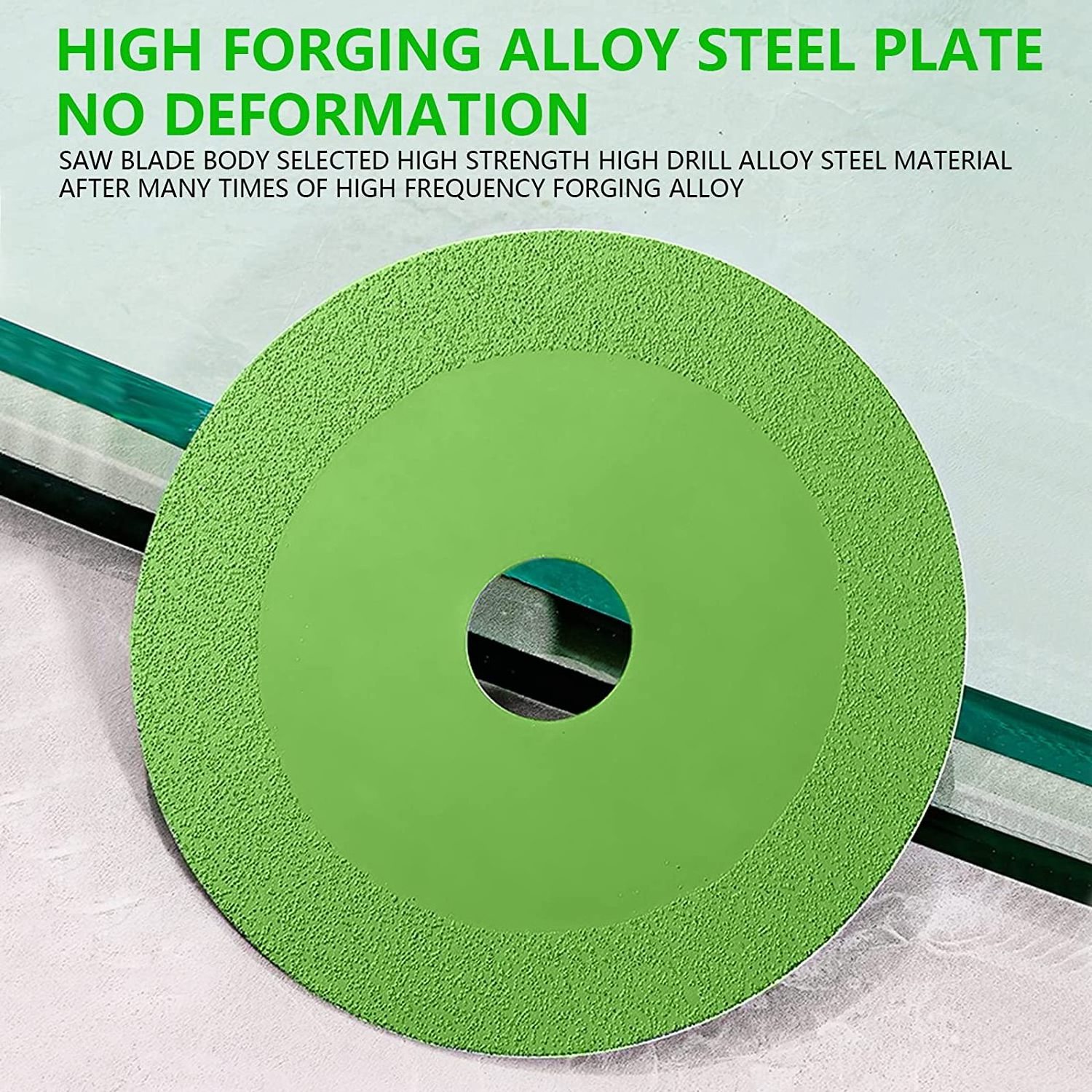 PEXCRAFT New Green Thin Saw Blade Wheel Glass Ceramic Cutting Tool 4 Inch Ultra-thin Diamond Saw Blade Wheel Glass Cutting Disc