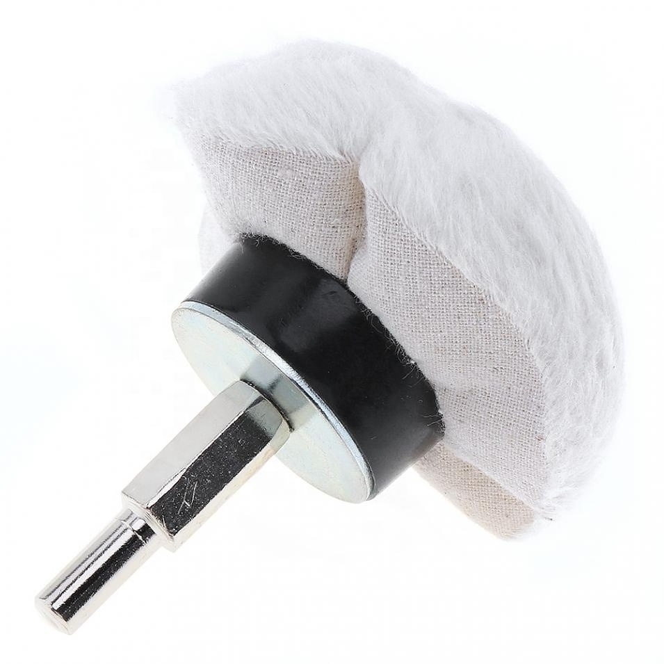 For Stainless Steel Metal Polishing Disc Hot sale 4 pcs set White Polishing Loose Sewn Cotton Buffing Wheel