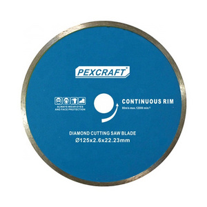 115mm continuous rim diamond saw blade cutting disc