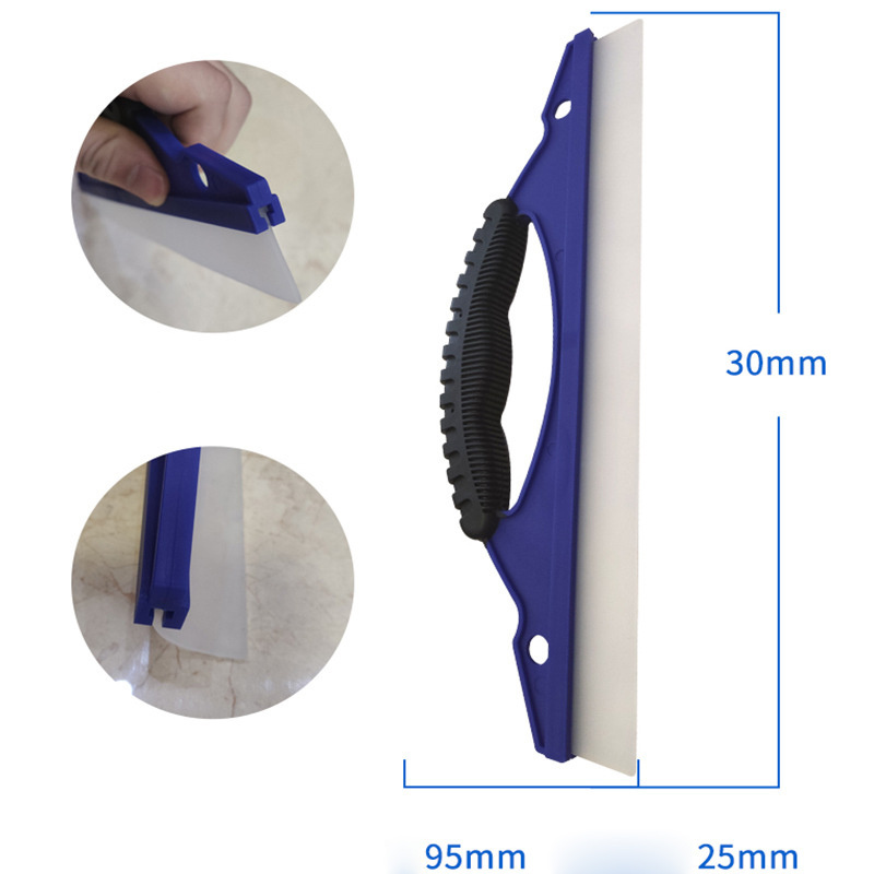 Car Washing Glass Scraper Silicone Glass Clean D -Shaped Water Scraping Tool Ice Scraper Window Squeegees