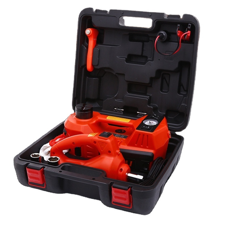 Car Repair Tool Kit 12V 3/5T Multifunctional Version Electric Hydraulic Portable Lifting Tool & Power Wrenches Set Car Jacks Set