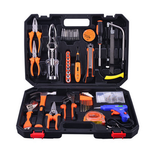 Pexmartools 98pcs  Hardware Tool Set Hot Selling Combination Tools Set with Hot Glue Gun