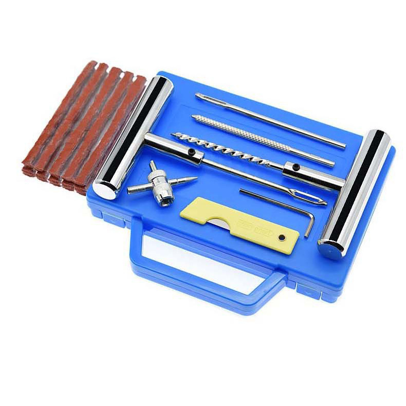 12PCS/13PCS Universal Vehicle Repair Emergency Tools Flat Tire Puncture Repair Kit Truck Tire Motorcycle Tire Repair Tools Kit