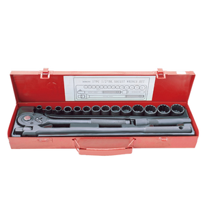 1/2" Drive Metric Deep Impact Socket Set 17 Pcs Heavy Duty Allen Wrench Set  Ratchet Torque Wrench Wrenches hand tool