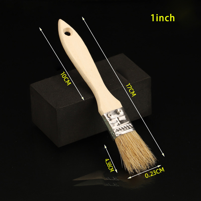 Professional Hand Tools Natural Bristle and Wood Handle Wall Edge Paint Brush Cleaner Cleaning Brushes Paint Brushes