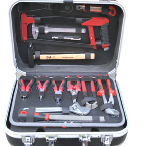 128PC chrome vanadium tool box ABS Aluminum case tool set All CR-V mechanical tools professional