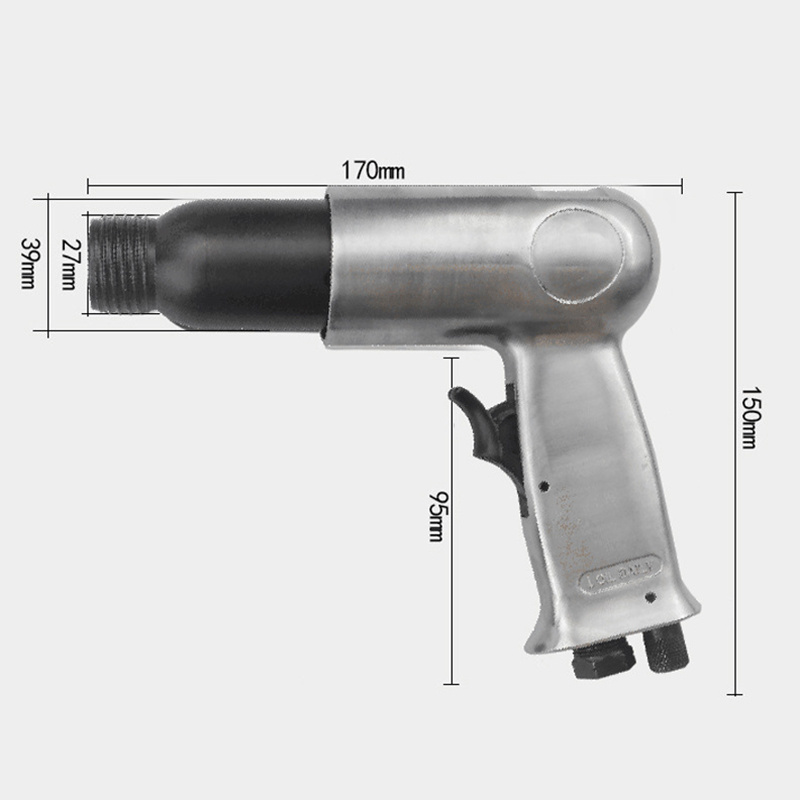 190mm Pneumatic Powerful Impact Gas Powered Air Hammer Shovel Tool Set for Rust Remover