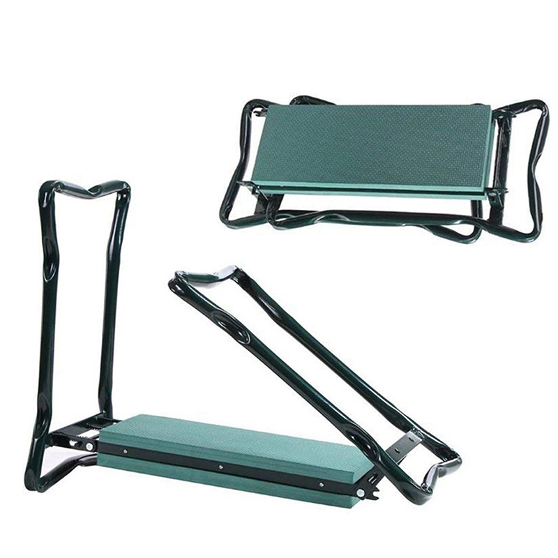 Heavy Duty Folding Stool for Gardening, Protects Knees and Back, Supports up to 330 lbs - Garden Kneeler and Seat