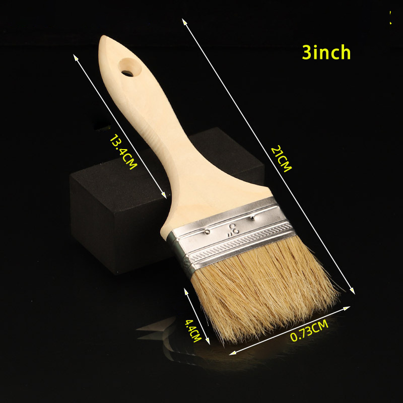 Professional Hand Tools Natural Bristle and Wood Handle Wall Edge Paint Brush Cleaner Cleaning Brushes Paint Brushes