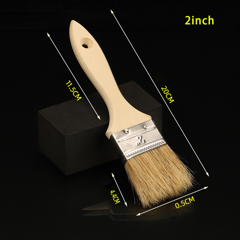 Professional Hand Tools Natural Bristle and Wood Handle Wall Edge Paint Brush Cleaner Cleaning Brushes Paint Brushes