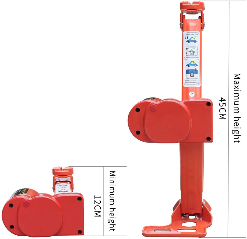 Electric Car Floor Jack 5 Ton All-in-one Automatic 12V Scissor Lift Jack Set for SUV w/Remote Tire Change Repair Emergency Tool