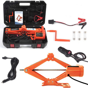 Electric Car Floor Jack 5 Ton All-in-one Automatic 12V Scissor Lift Jack Set for SUV w/Remote Tire Change Repair Emergency Tool