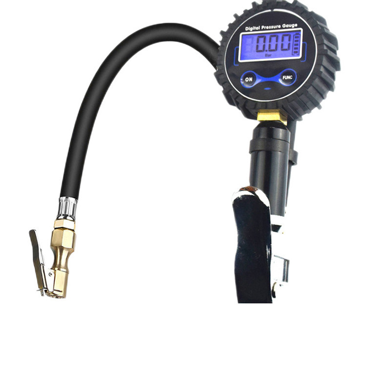 High quality digital display tire inflation gun tire pressure gauge high precision table