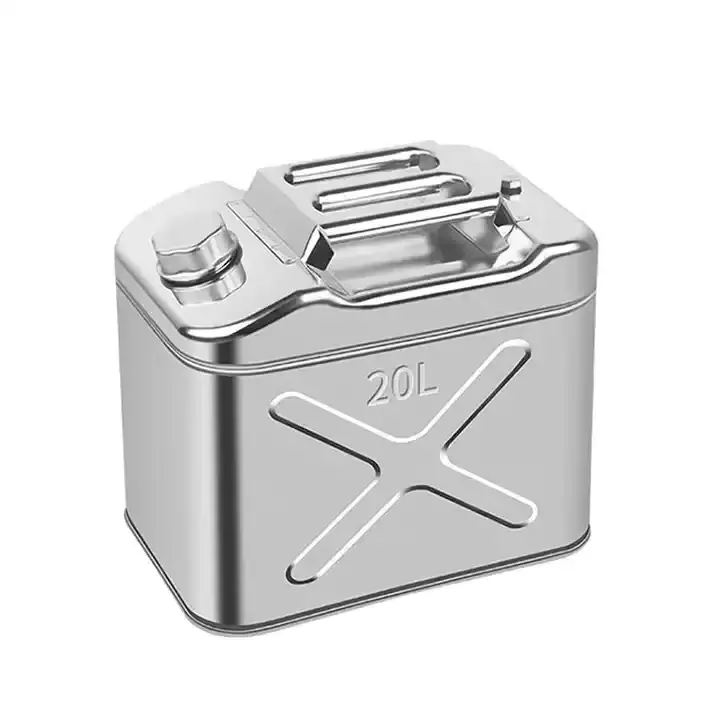 square aluminum cover oil drum 10L 15L 20L  Stainless Fuel Container Stainless Steel Jerry Can With Spout