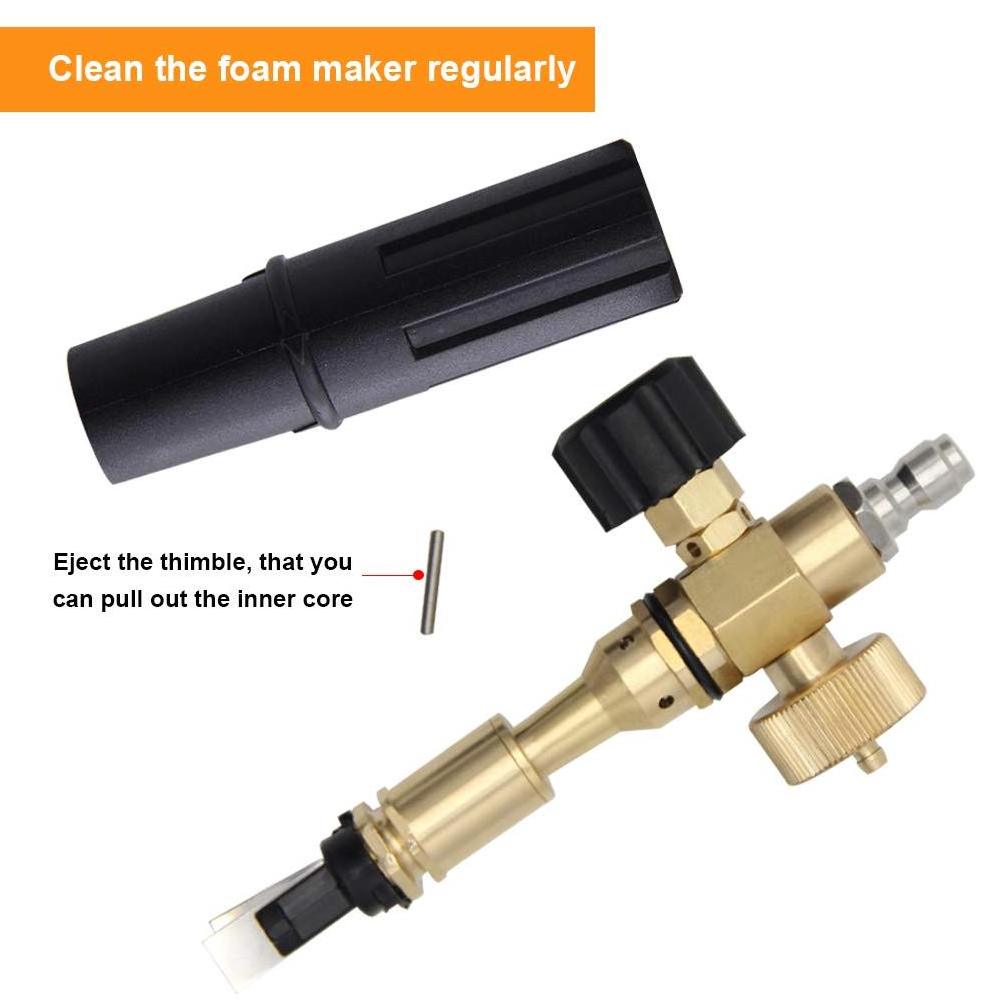 Snow Foam Pressure Washer Gun Foam Launcher Cannon, With Pressure Washer Nozzle Tip,