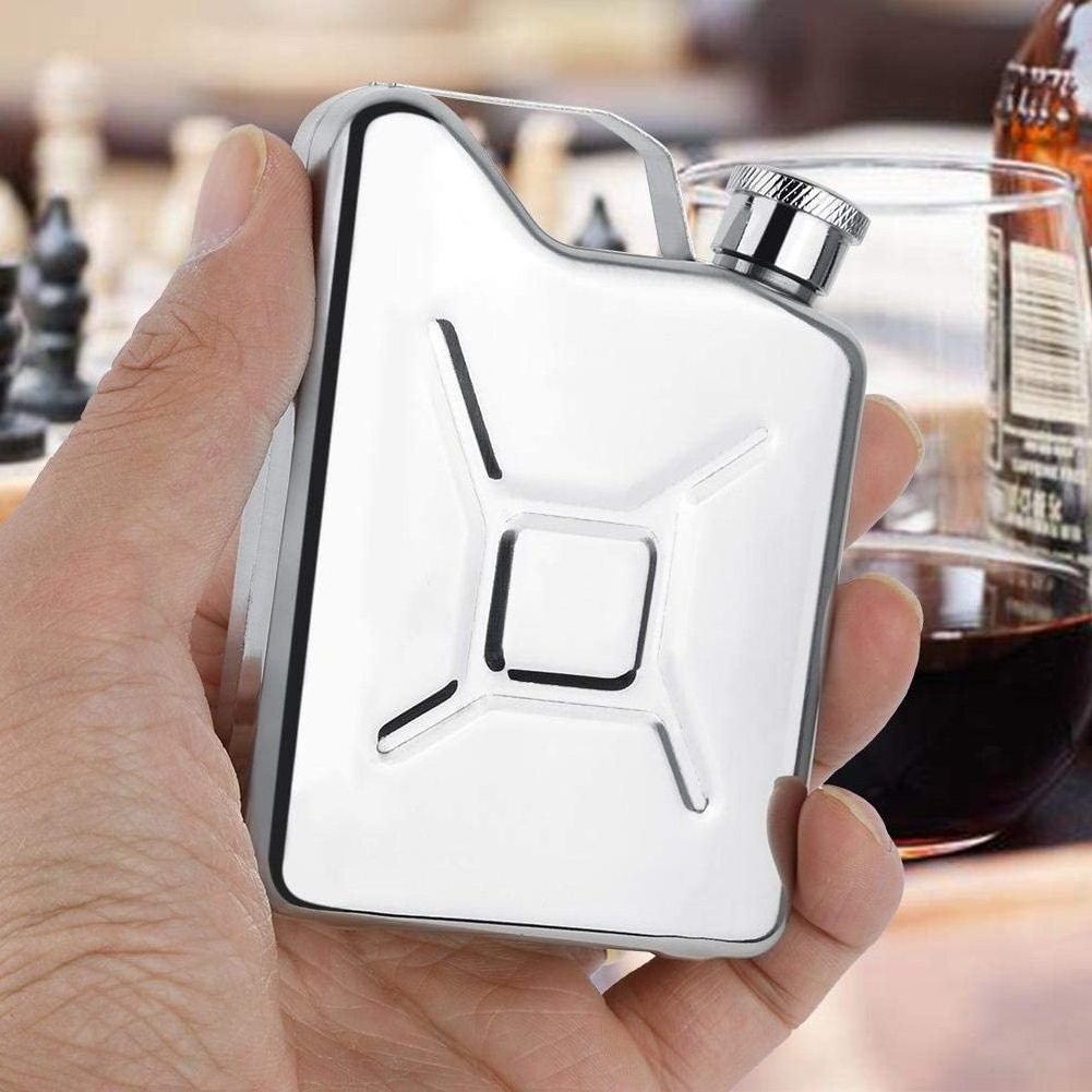 5oz Stainless Steel Jerry Can Hip Flask, 5 Ounce Oil Jerry Can Shape Liquor Hip Flask