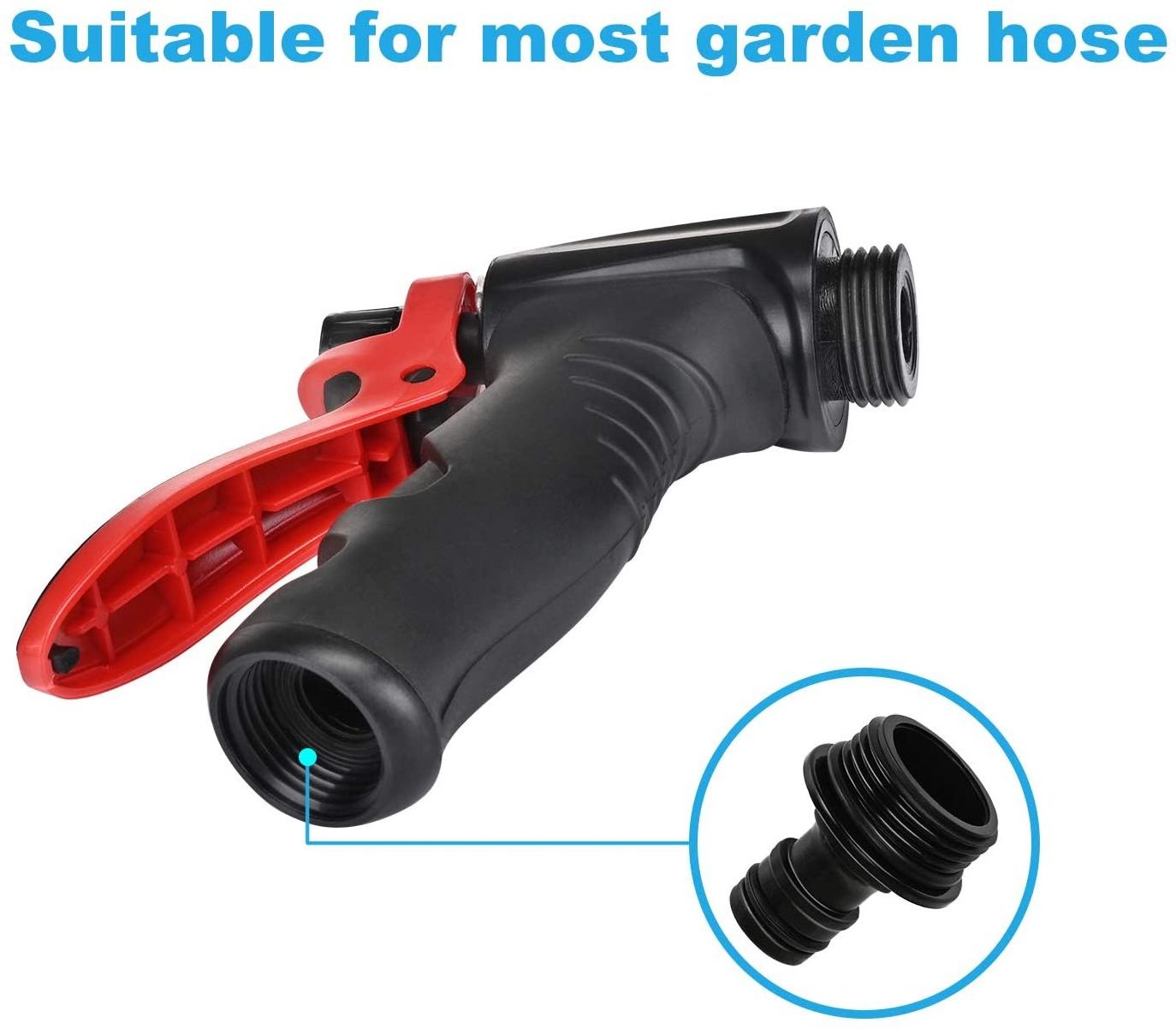 Auto Foam Gun with Adjustable Ratio Dial, Low Water Pressure Adjustment for Universal Standard Garden Hose