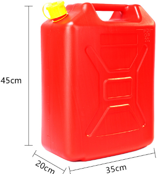 HDPE 20L Plastic Gasoline Jerry Can Portable Fuel Tank for Car Motorcycle Red Plastic Barrels Open Top 55 Gallon for Shipping