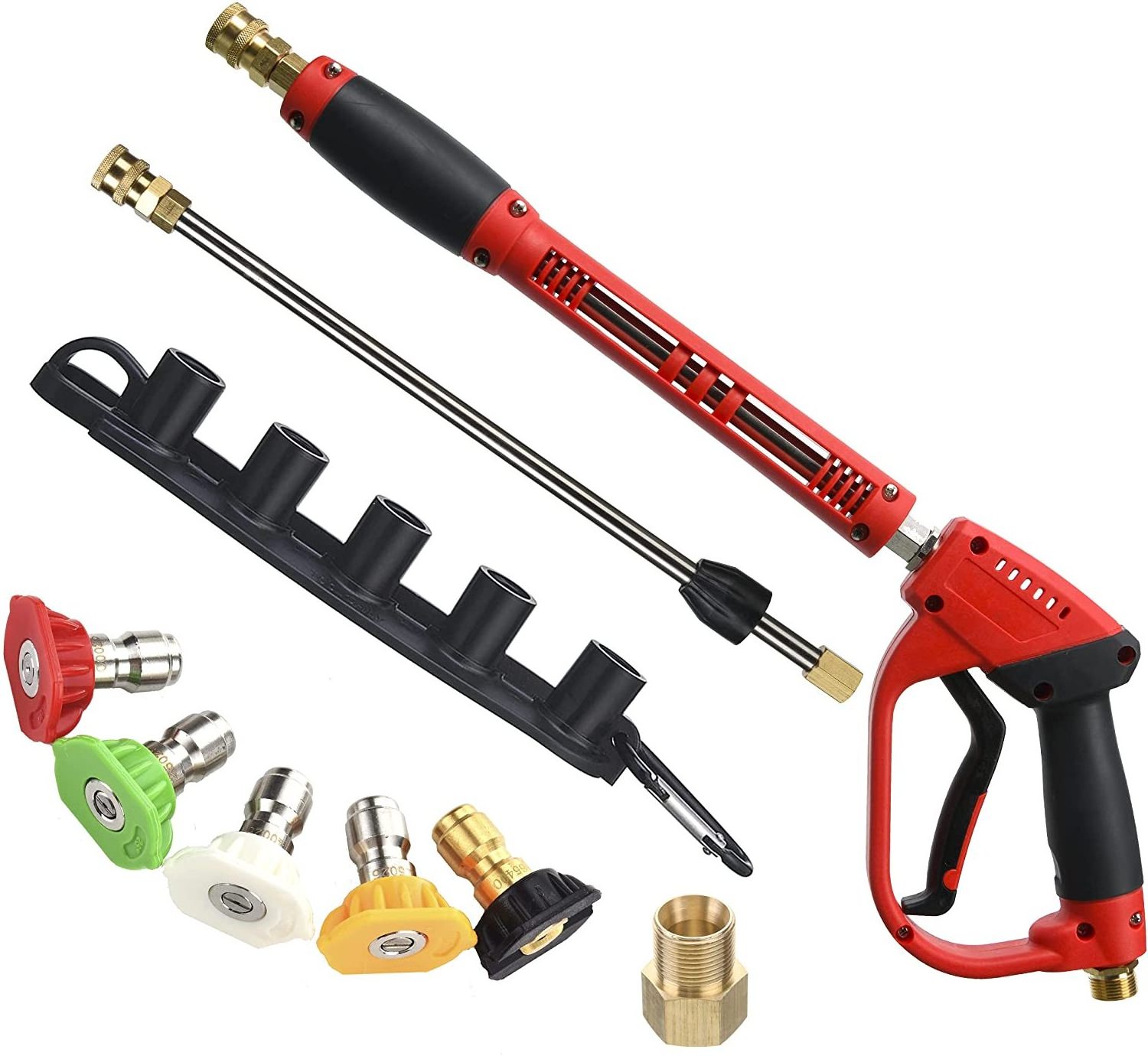 Pressure Washer Gun, with Replacement Wand Extension