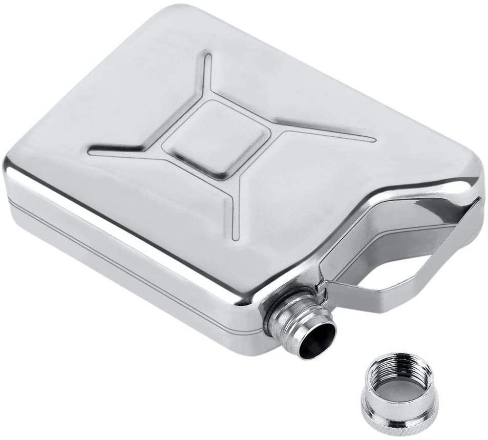 5oz Stainless Steel Jerry Can Hip Flask, 5 Ounce Oil Jerry Can Shape Liquor Hip Flask